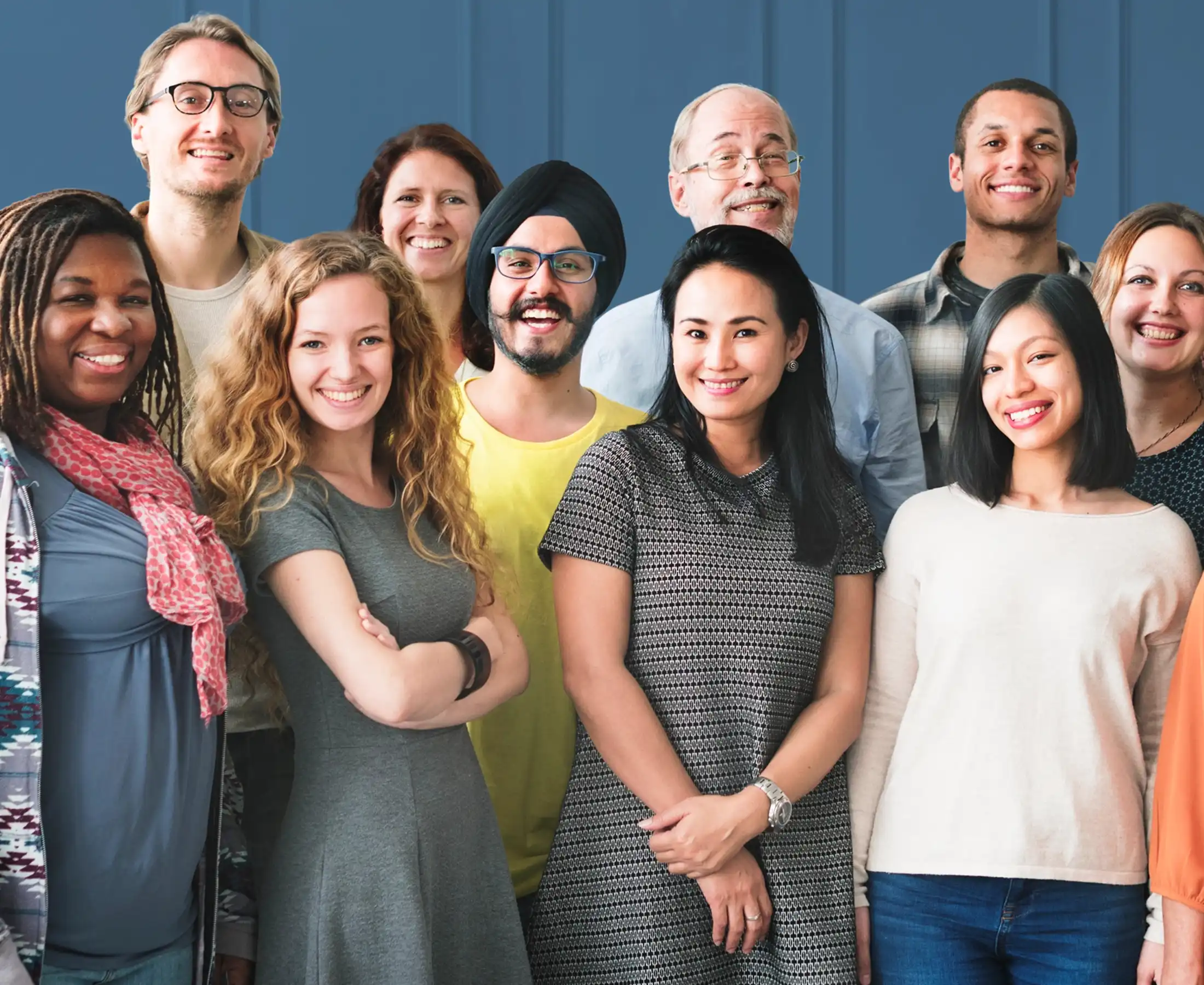 A team of diverse people