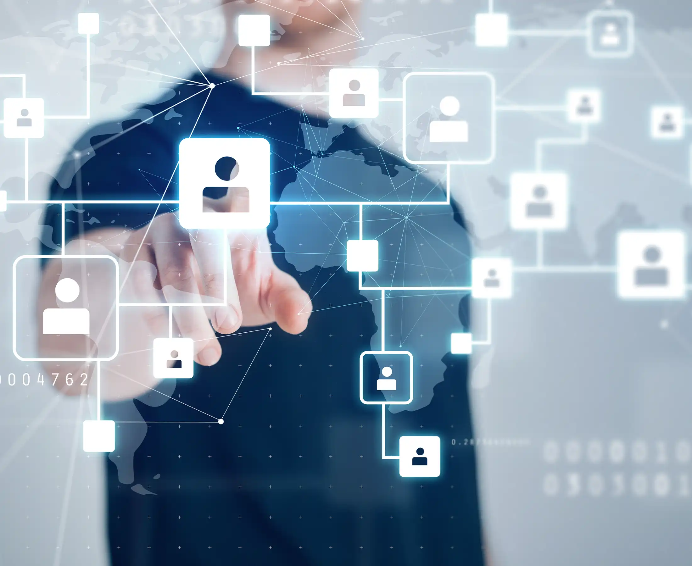 social network contacts hologram